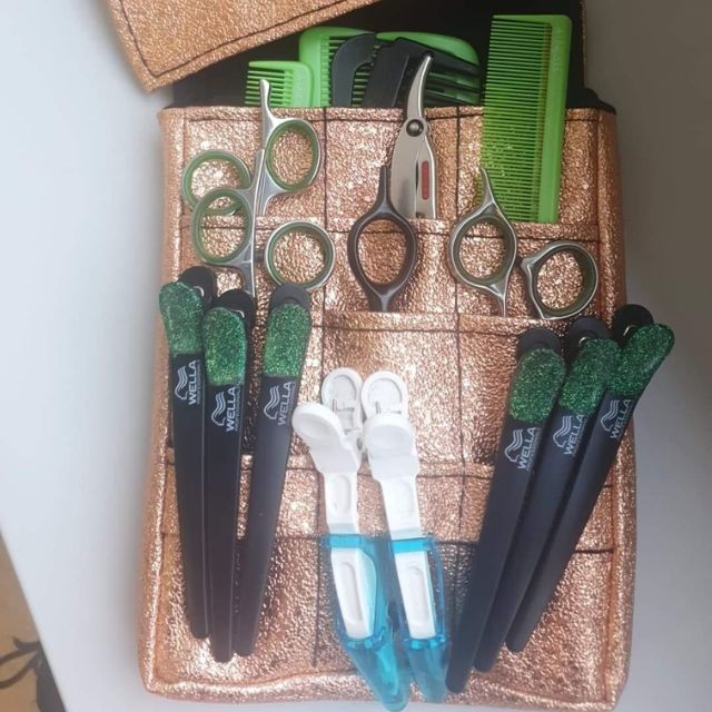 Friseur Scherentasche Gürteltasche für Friseurin im Friseursalon für Friseurwerkzeug