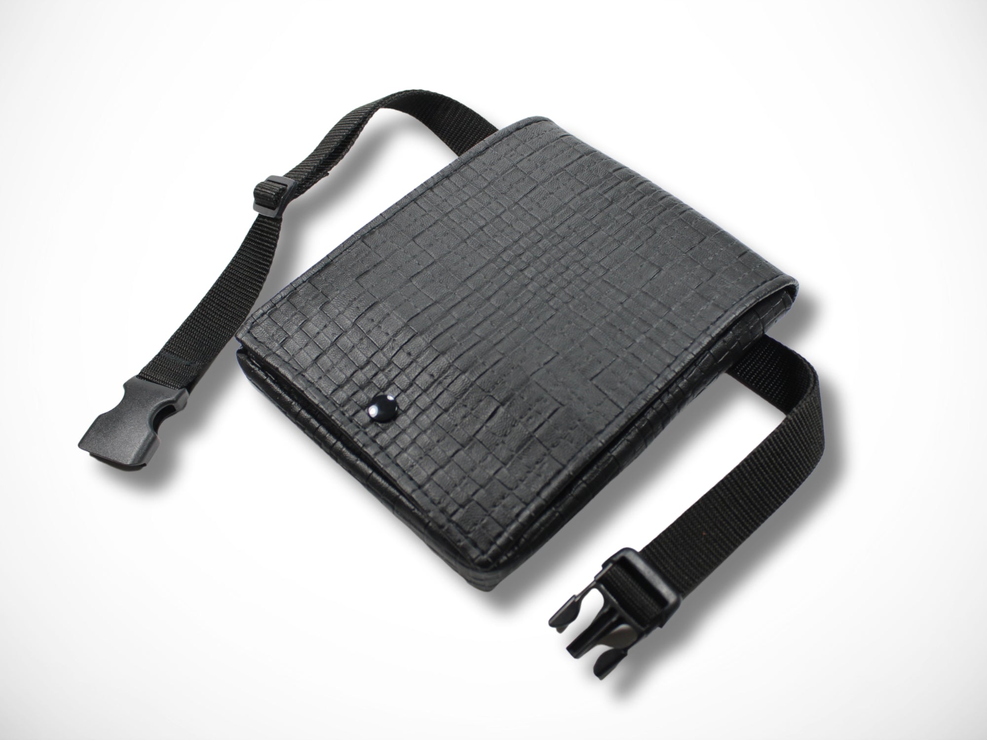 Kunstleder Friseur Scherentasche geprägt in schwarz für Friseurscheren Friseurwerkzeug im Friseursalon