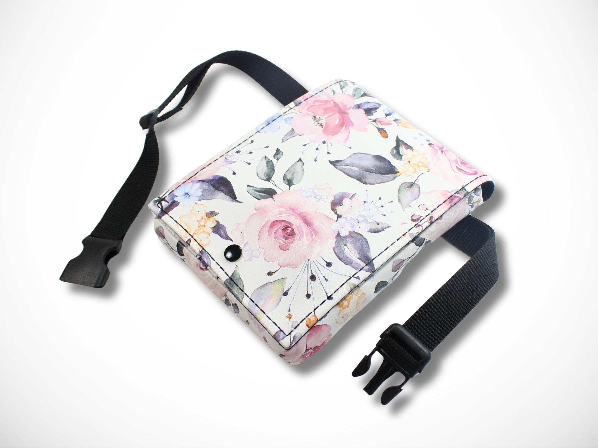 Friseur Scherentasche aus Kunstleder mit Blumen für Friseurwerkzeug und Friseurscheren für Friseurin Gürteltasche