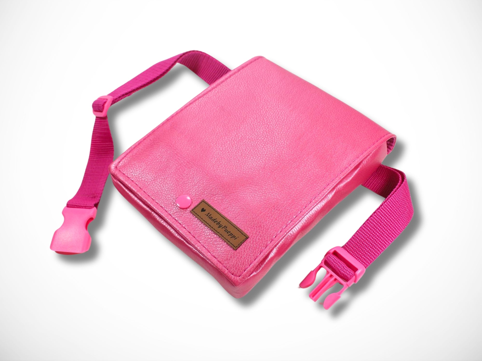 Pinke Kunstleder Friseurtasche für Friseurscheren im Friseursalon