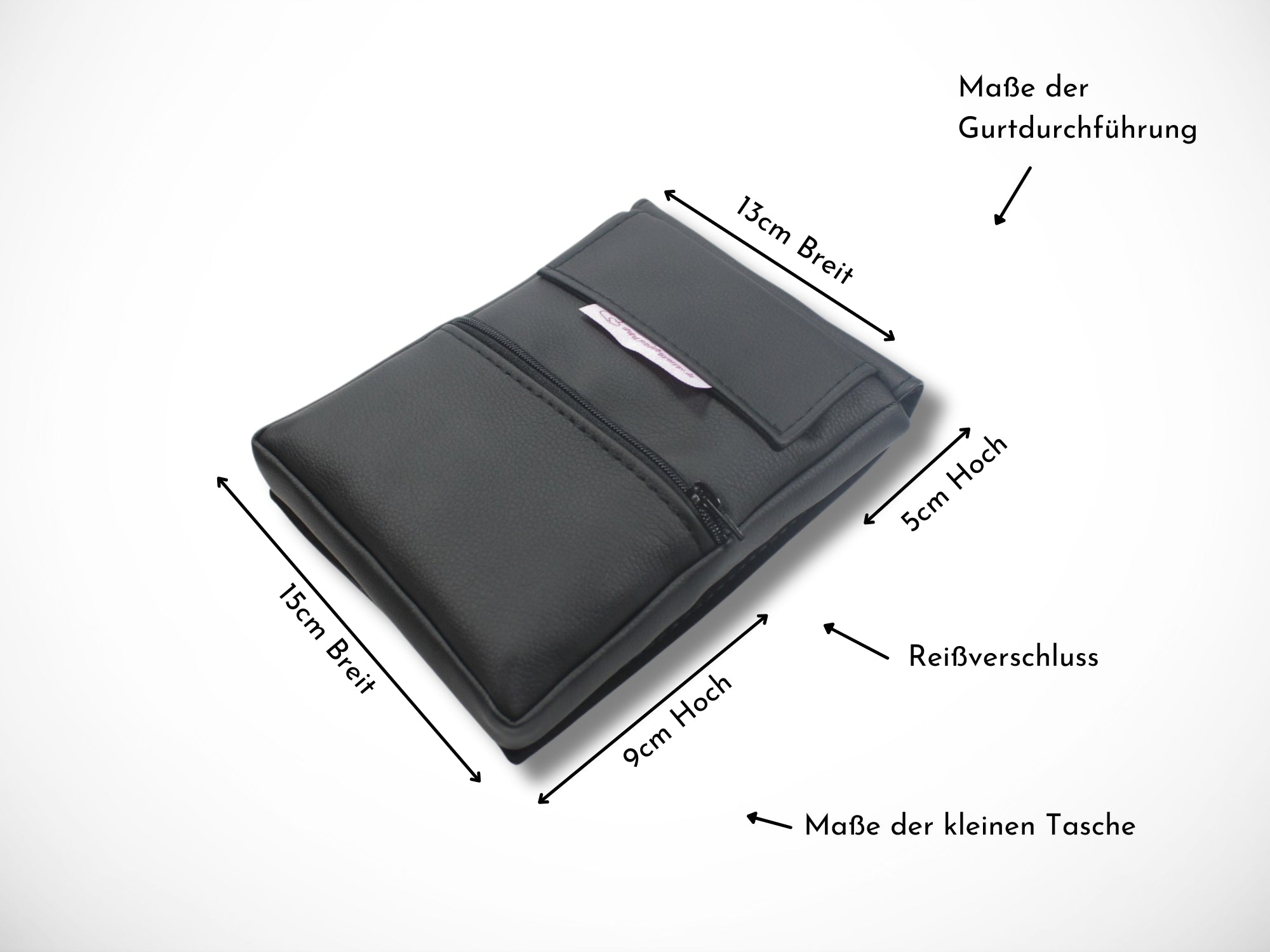 Kunstleder Friseur Scherentasche in schwarz Werkzeugtasche für Friseure