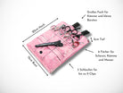 Friseur Werkzeugtasche aus Baumwolle mit Ornamenten in rosa Scherentasche für Friseure Werkzeugtasche für Scheren