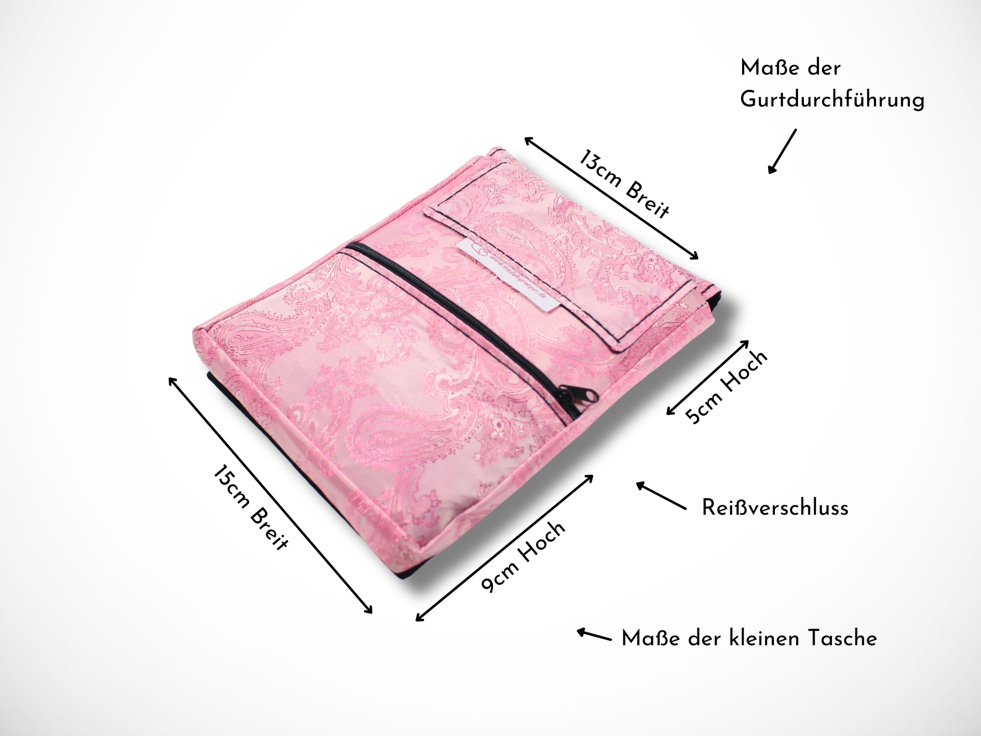 Friseur Werkzeugtasche aus Baumwolle mit Ornamenten in rosa Scherentasche für Friseure Werkzeugtasche für Scheren