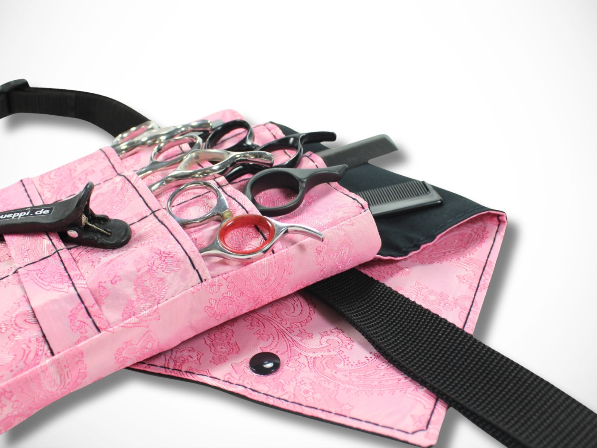 Friseur Werkzeugtasche aus Baumwolle mit Ornamenten in rosa Scherentasche für Friseure Werkzeugtasche für Scheren