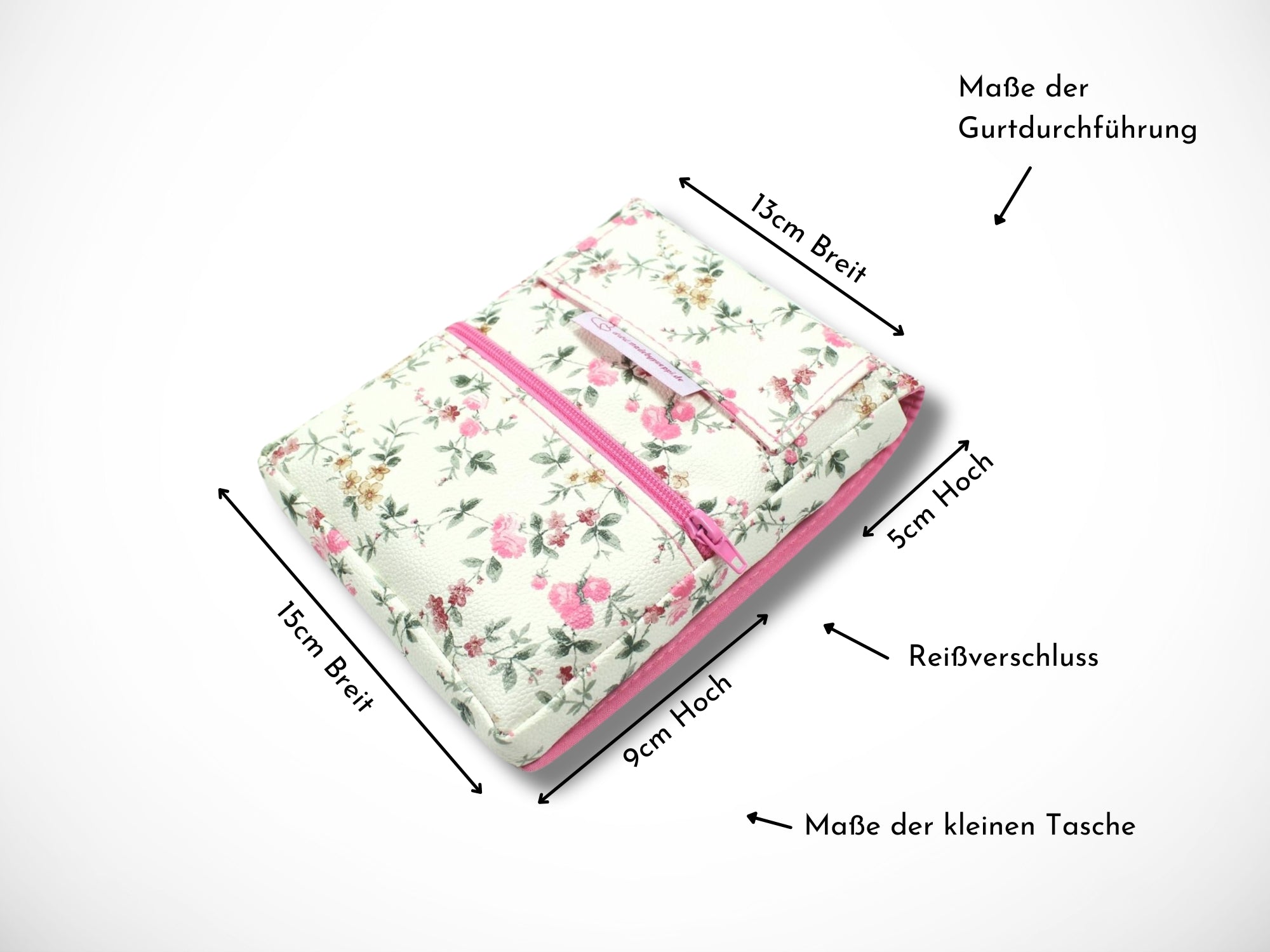 Blumen Scherentasche für Friseurin in rosa Gürteltasche für Friseur Werkzeug im Friseursalon