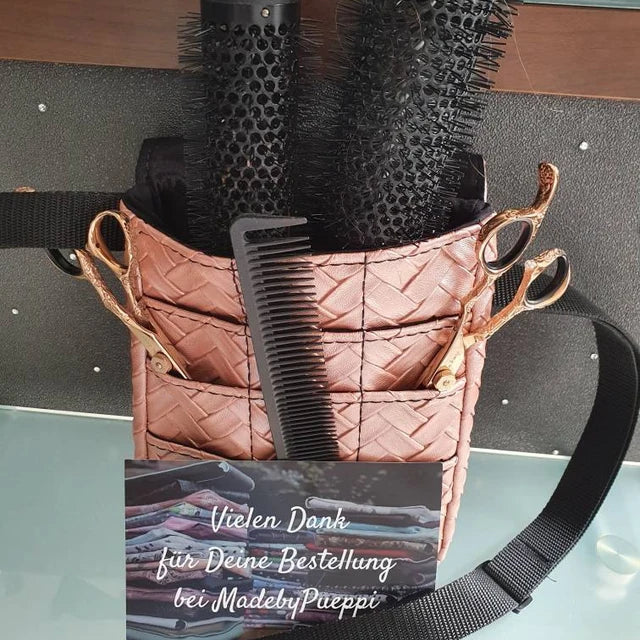Friseur Scherentasche Gürteltasche für Friseurin im Friseursalon für Friseurwerkzeug
