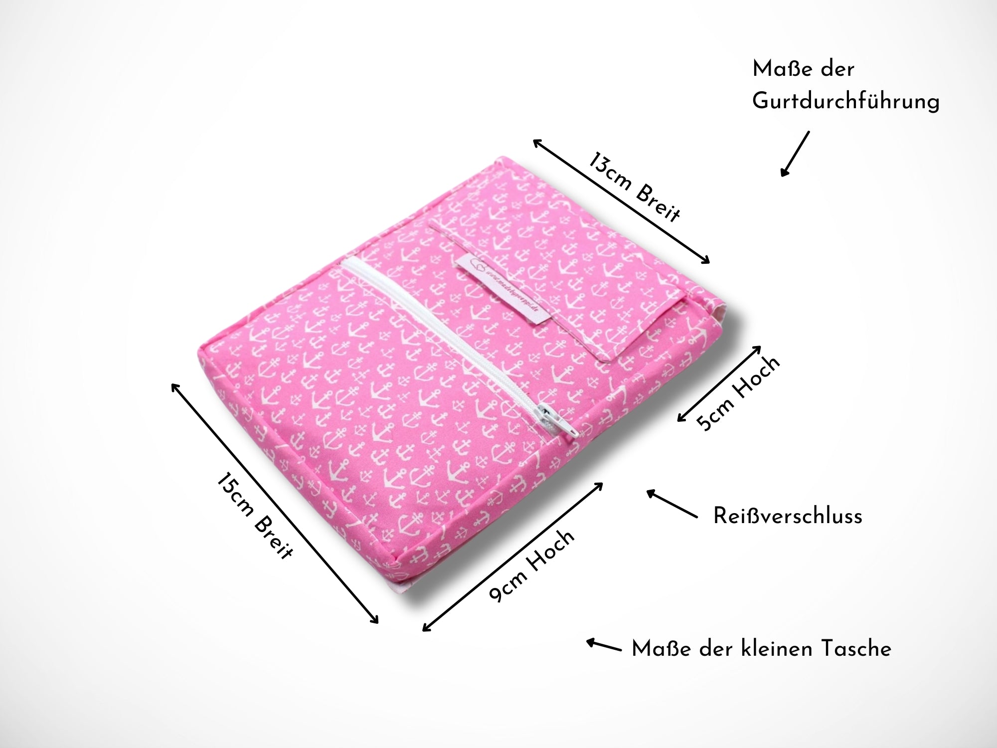 Friseur Scherentasche aus Baumwolle mit Anker in rosa Scherentasche Werkzeugtasche für Friseurin