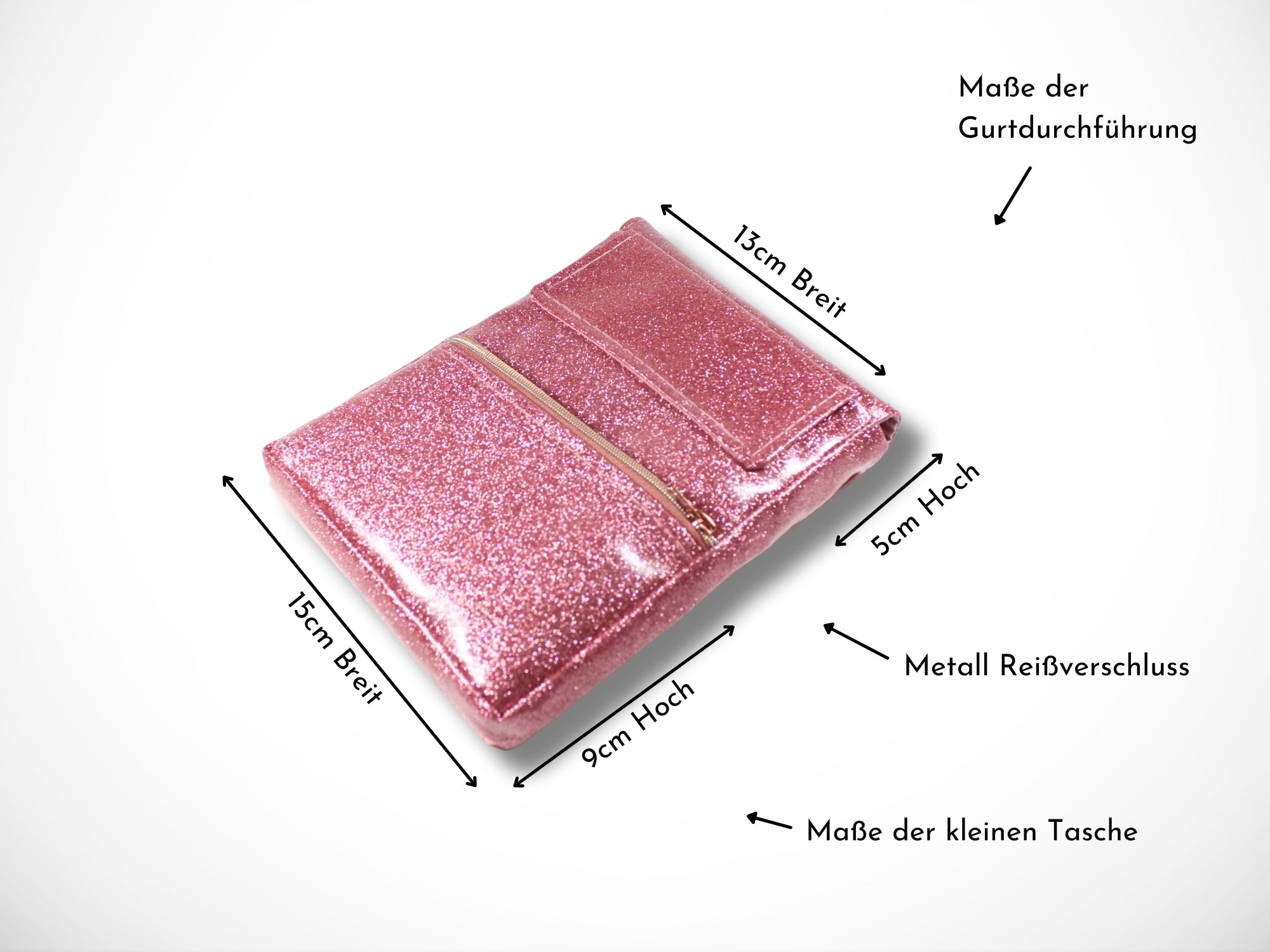 Glitzer Friseurtasche für Friseurwerkzeug in rosa Scherentasche für Friseurin