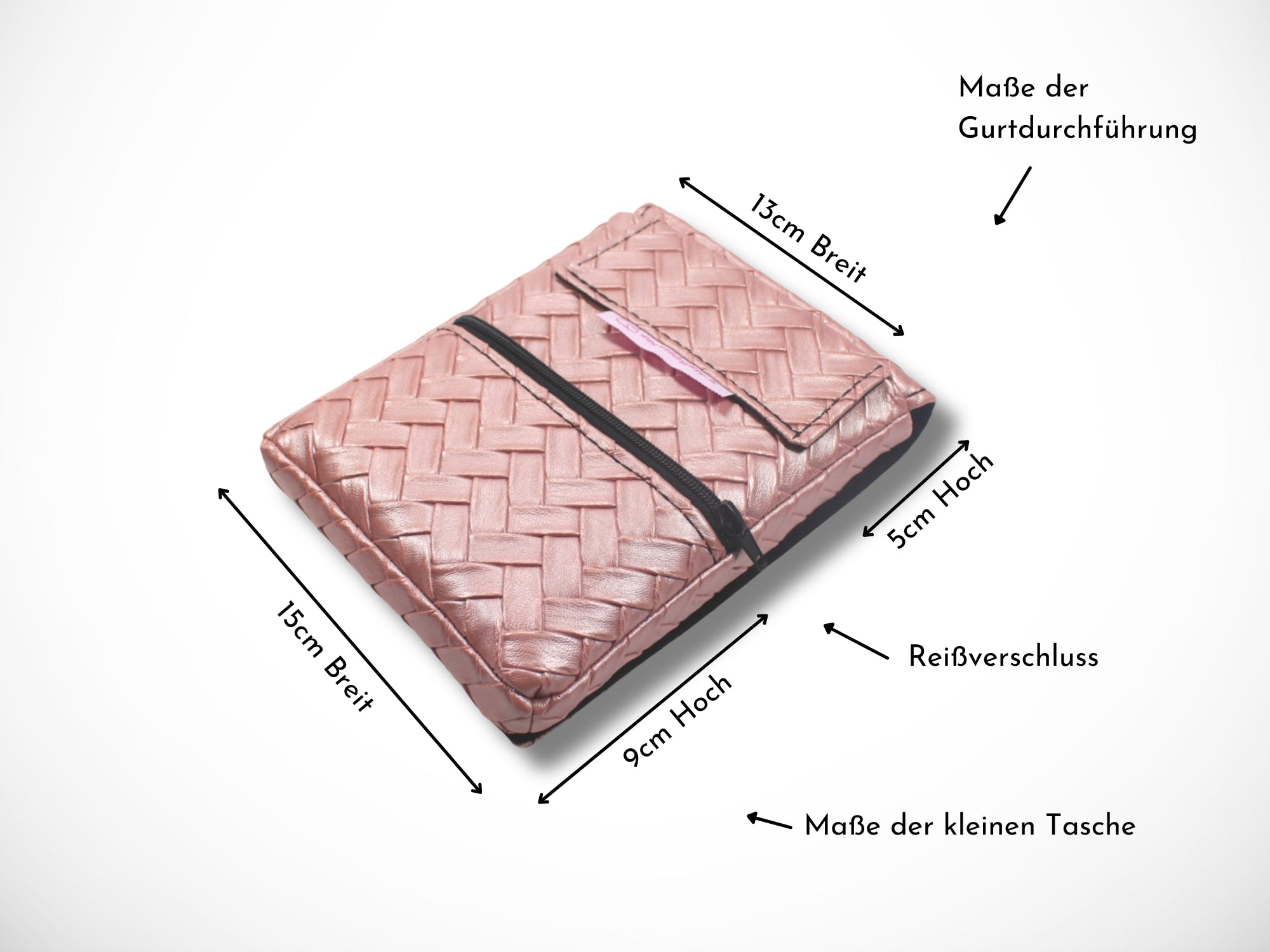 Friseur Scherentasche Rosa aus Kunstleder Gürteltasche für Friseurin im Friseursalon für Friseur Werkzeug