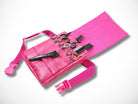 Pinke Kunstleder Friseurtasche für Friseurscheren im Friseursalon