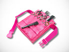 Pinke Kunstleder Friseurtasche für Friseurscheren im Friseursalon