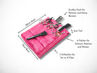 Pinke Kunstleder Friseurtasche für Friseurscheren im Friseursalon