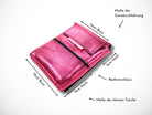 Friseur Werkzeugtasche Kunstleder Metallic Pink für Friseurscheren im Friseursalon