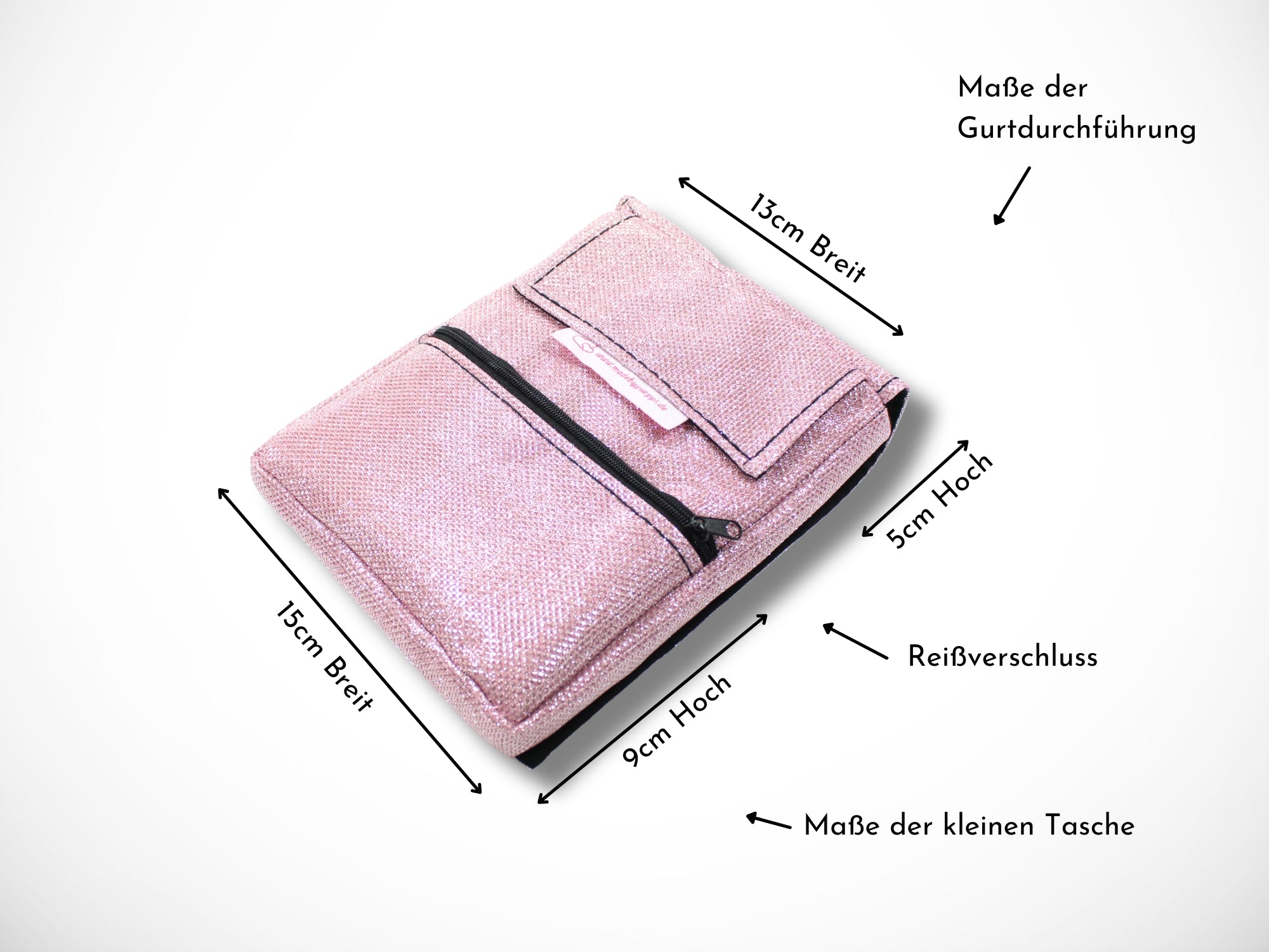 Glitzer Kunstleder Friseur Werkzeugtasche Rosa für Friseurwerkzeug Friseur Scheren im Friseursalon