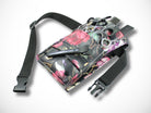 Kleine Blumen Friseurtasche aus Kunstleder für Friseurscheren und Friseurwerkzeug im Friseursalon