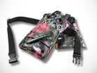 Kleine Blumen Friseurtasche aus Kunstleder für Friseurscheren und Friseurwerkzeug im Friseursalon