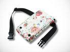 Kleine Friseurtasche aus Kunstleder mit Blumen für Friseurscheren im Friseursalon Werkzeugtasche