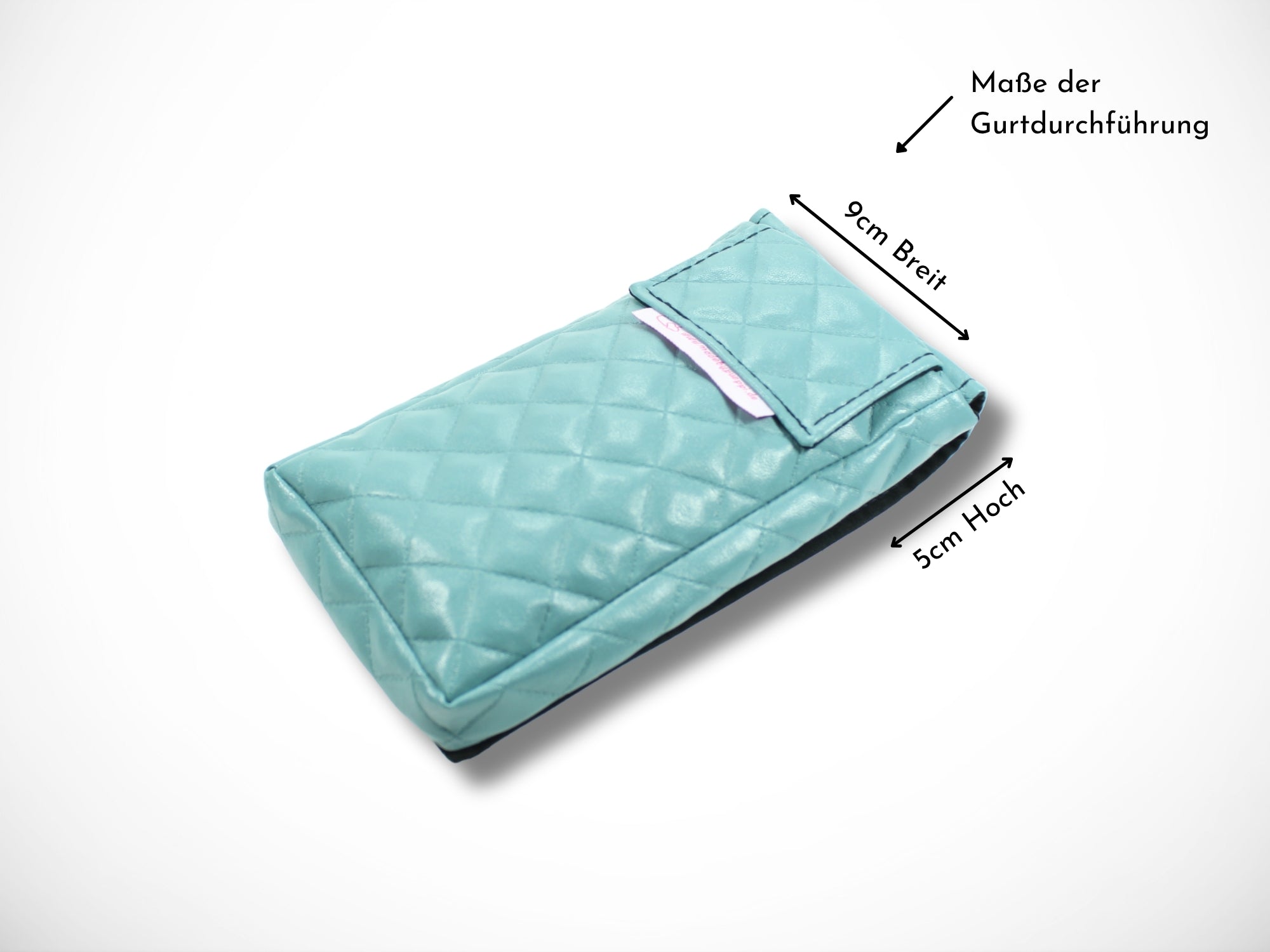 Kleine Friseur Werkzeugtasche aus abgestepptem Kunstleder in blau für Friseurscheren und Friseurwerkzeug im Friseursalon