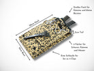 Kleine Friseur Werkzeugtasche im Leopard Design für Friseurscheren und Friseurwerkzeug im Friseursalon