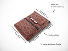 Kunstleder Friseur Scherentasche Animal Print Bordeaux Rot für Friseurwerkzeug im Friseursalon