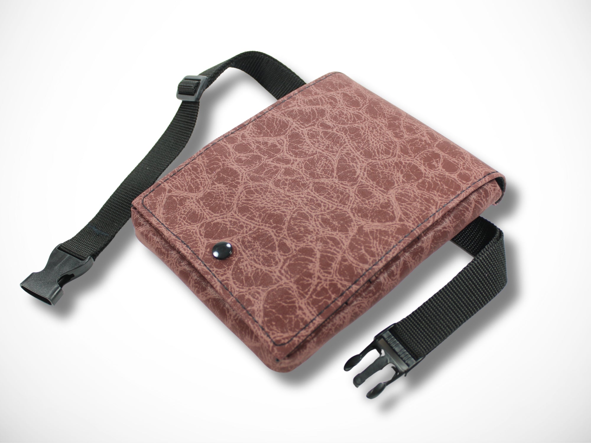 Kunstleder Friseur Scherentasche Animal Print Bordeaux Rot für Friseurwerkzeug im Friseursalon