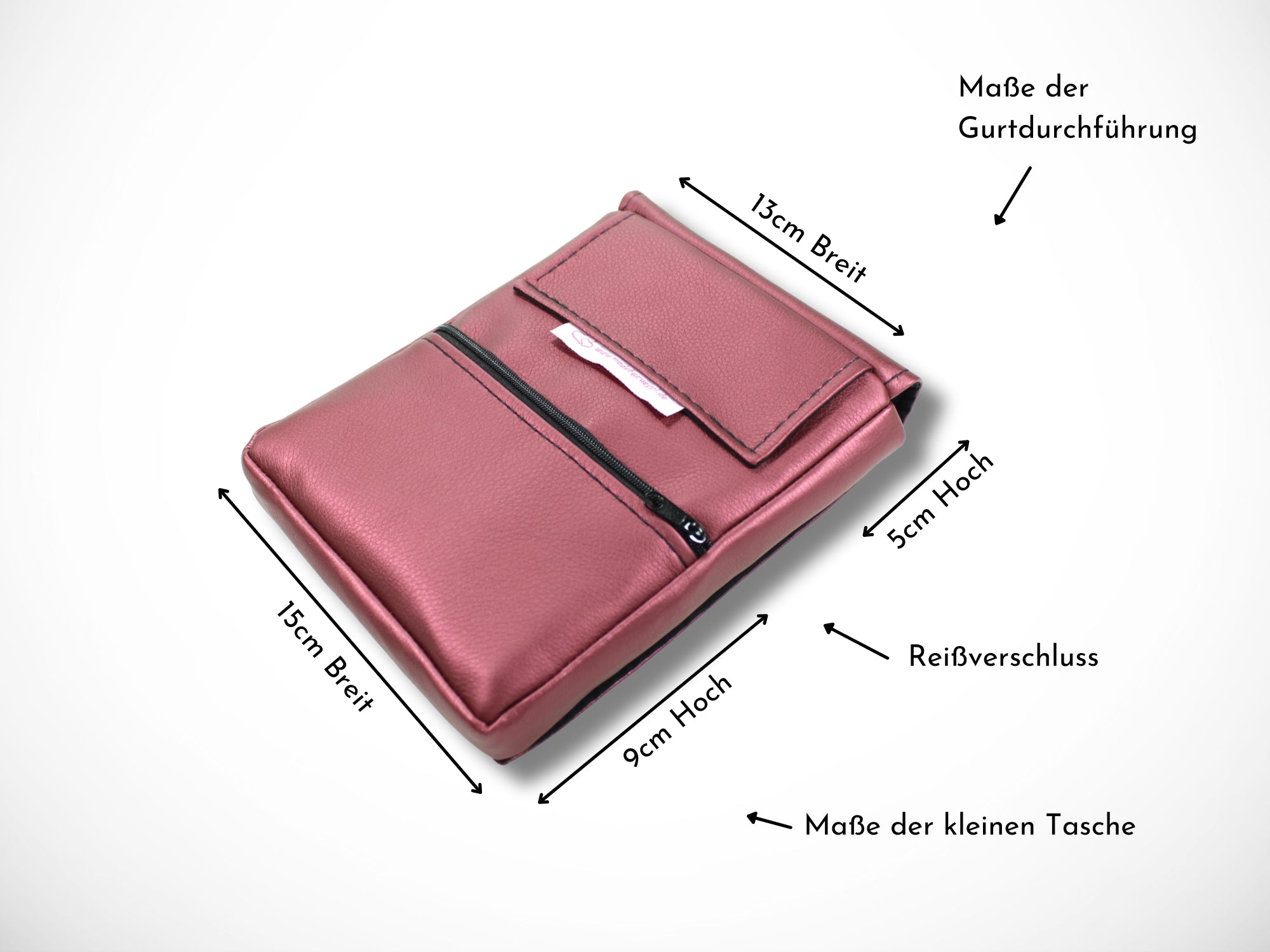 Kunstleder Friseurtasche Bordeaux für Friseurwerkzeug Scheren im Friseursalon