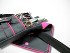 Friseur Scherentasche aus Kunstleder in schwarz mit Highlight in pink für Friseurscheren im Friseursalon