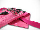 Pinke Kunstleder Friseurtasche für Friseurscheren im Friseursalon