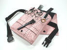 Friseur Werkzeugtasche in rosa mit Schlangenmuster 