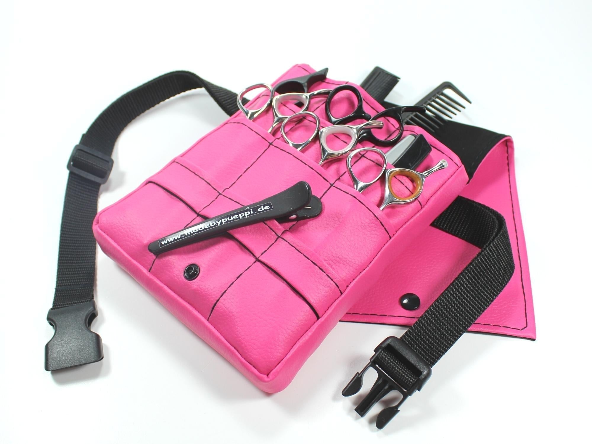 Kunstleder Friseur Werkzeugtasche in Pink