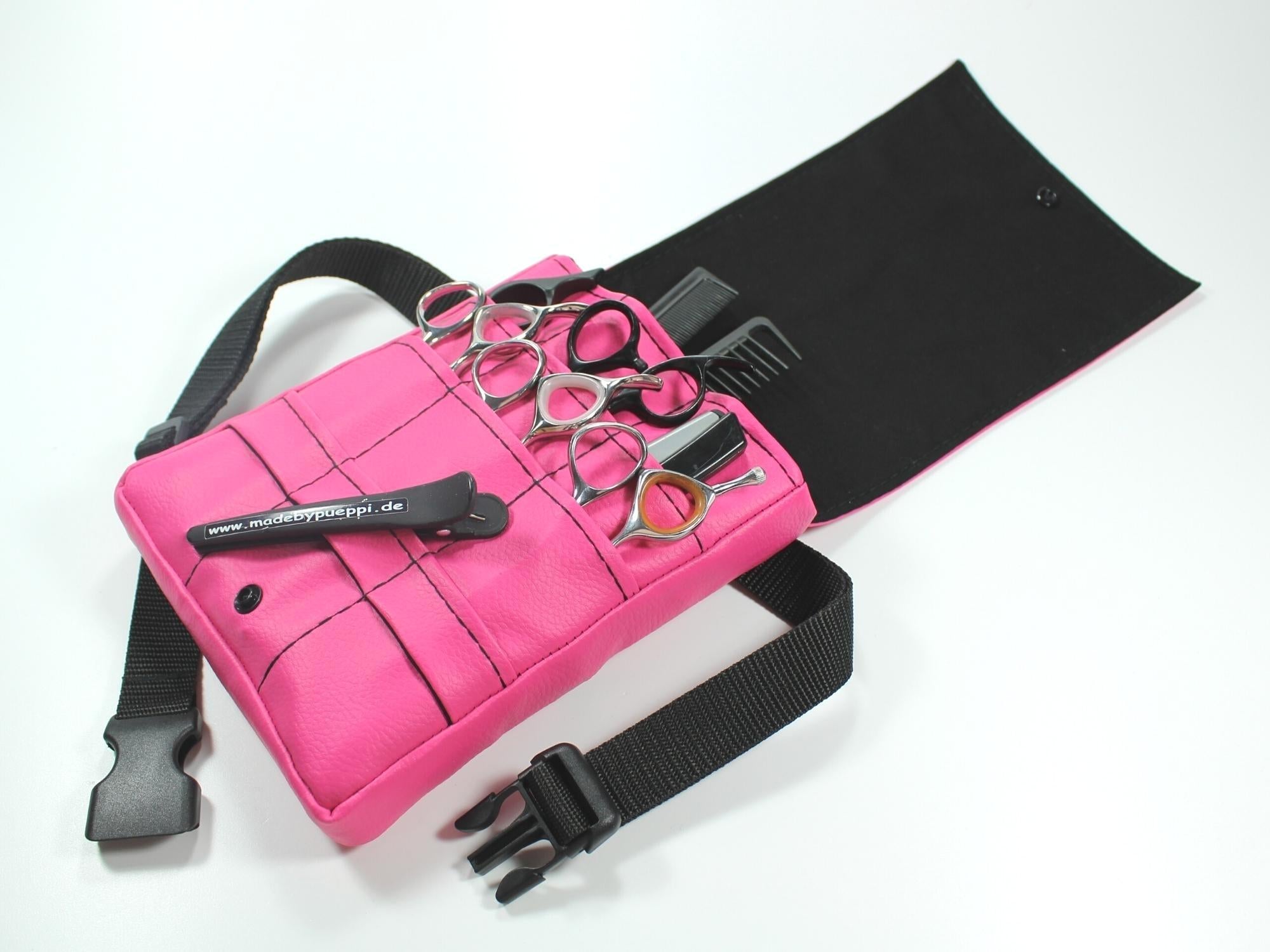Kunstleder Friseur Werkzeugtasche in Pink
